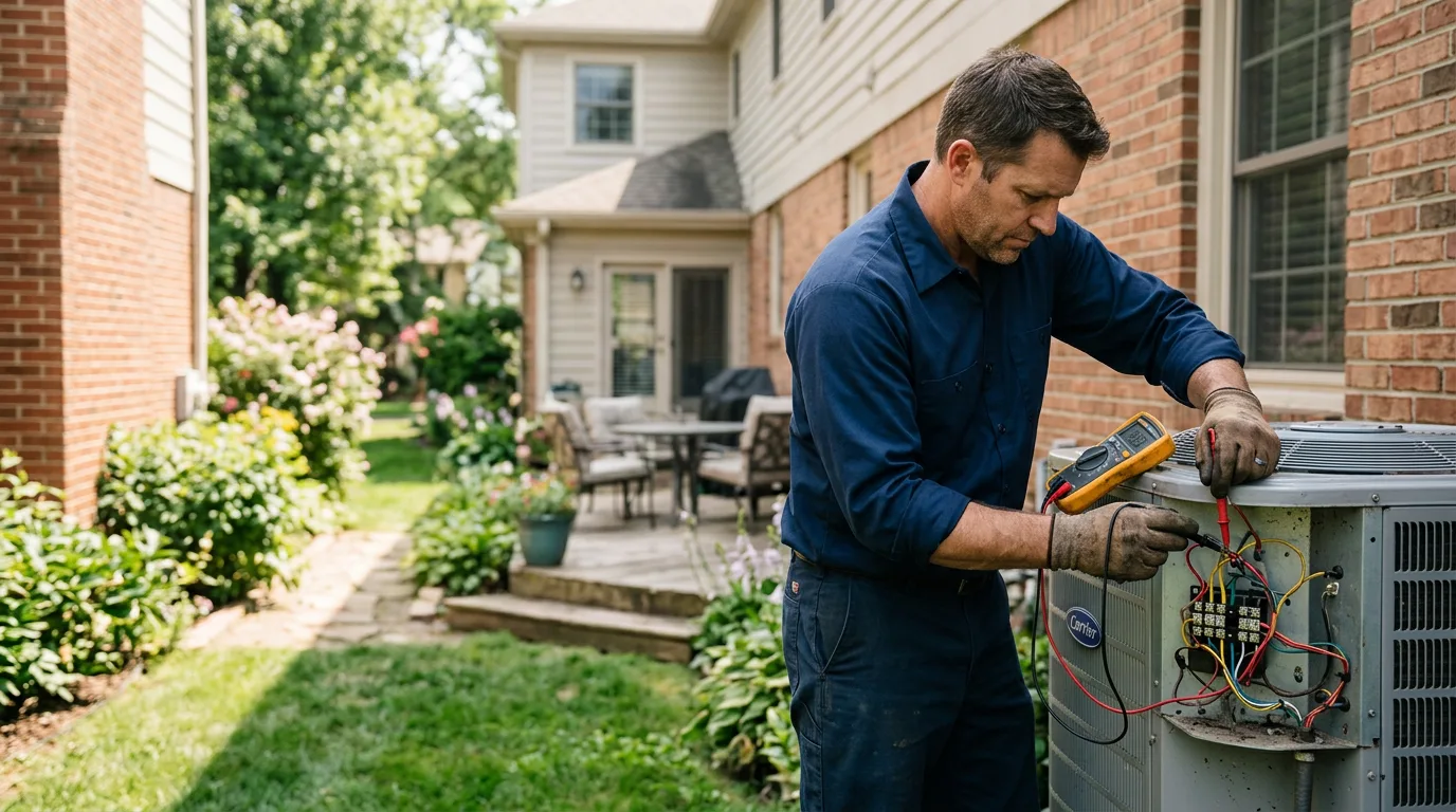 HVAC technician working near Hewitt, WI